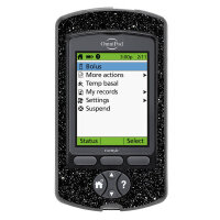 Omnipod PDM-Sticker - Schwarz Glitzer