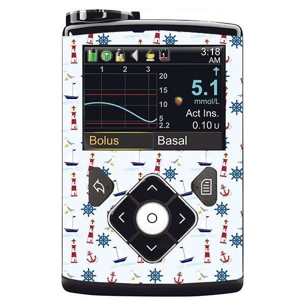 Minimed Sticker inkl. Clip (600/700er-Serie) - Maritim