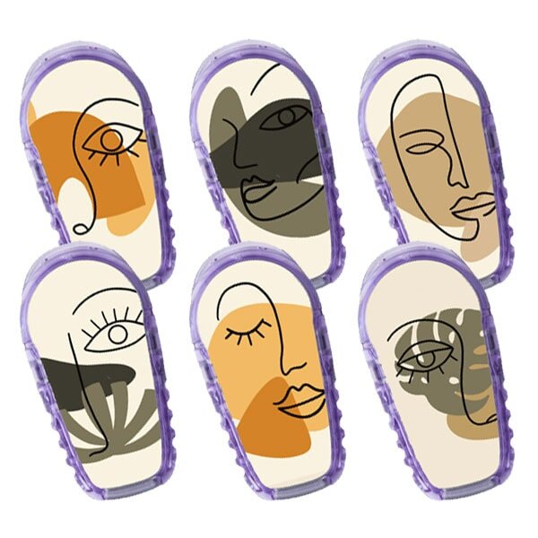 Dexcom G6 Sticker - 6er Set "Abstrakt"