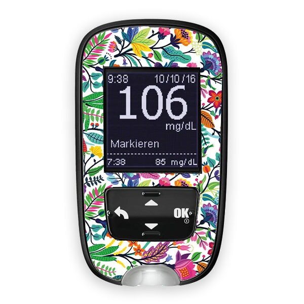 Accu-Chek Guide Sticker - Happy Flowers