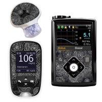 Stickerset für Minimed, Guardian und Accu-Chek Guide...