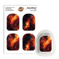 Omnipod Podsticker - Fire (4er Set)