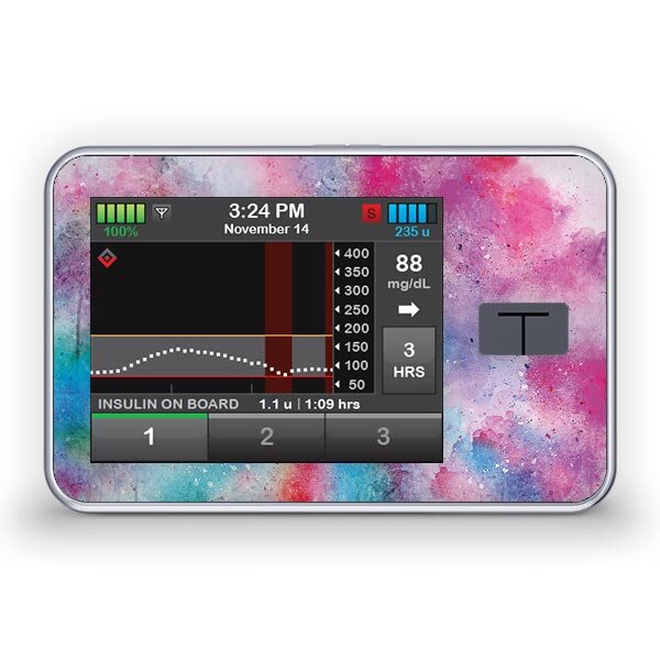 Tandem t:slim X2 Sticker - Watercolor