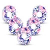 Dexcom G7 Pflaster - Purple Flowers