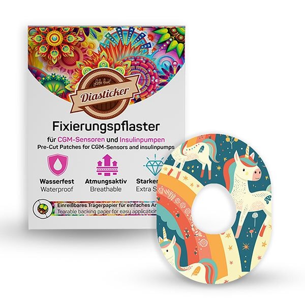 Dexcom G7 Pflaster - Unicorn Glow