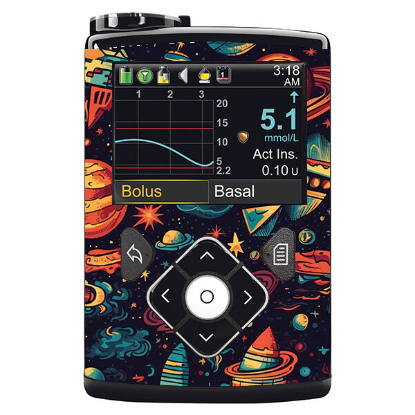 Minimed Sticker inkl. Clip (600/700er-Serie) - Stars of the Universe