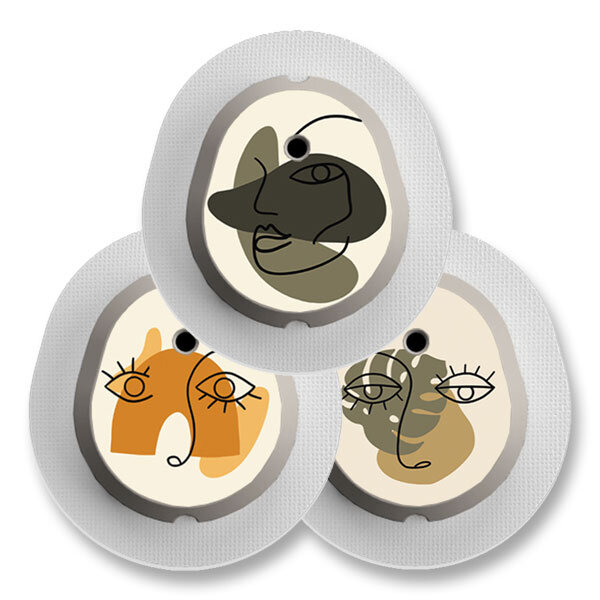 Dexcom G7 Sticker - 3er Set "Abstrakt"