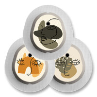Dexcom G7 Sticker - 3er Set "Abstrakt"