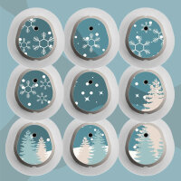 Dexcom G7 Sticker - 9er Set "Winter Wonderland"