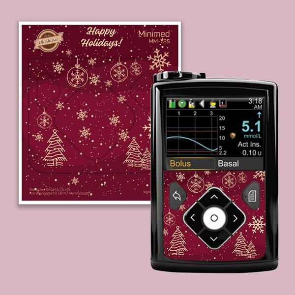 Minimed Sticker - "Happy Holidays"