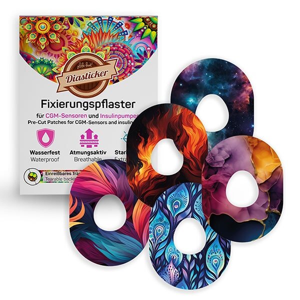 Dexcom G7 Pflaster - Mix-Paket - COLORFUL