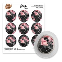 Dexcom G7 Sticker - 9er Set "Black Floral"