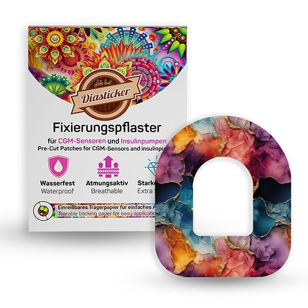 Omnipod Pflaster - Colorful Smoke