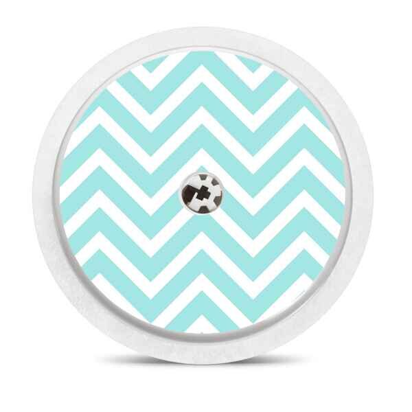 FreeStyle Libre 2 Sticker - ZickZack blau