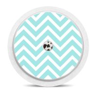 FreeStyle Libre 2 Sticker - ZickZack blau