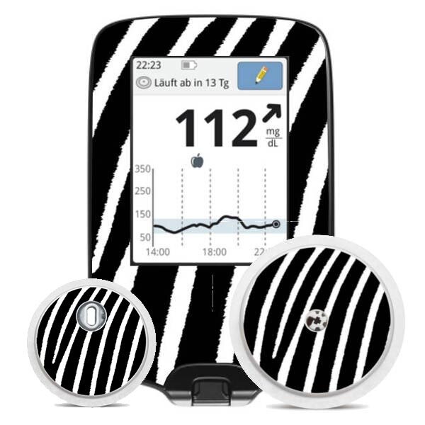 FreeStyle Libre Sticker (Messgerät) - Zebra