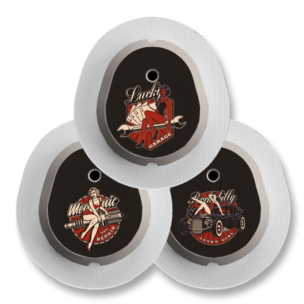 Dexcom G7 Sticker - 3er Set "Rockabilly"