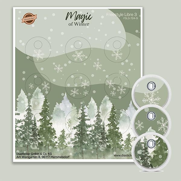 FreeStyle Libre 3 Sticker - 9er Set "Magic of Winter"