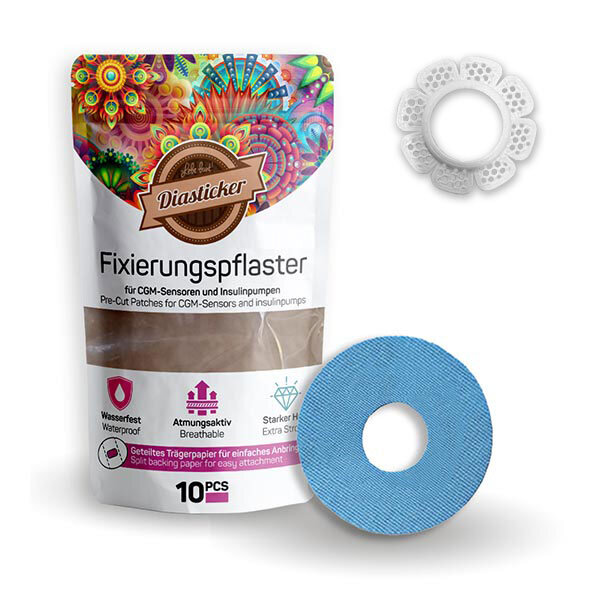 + 10 Pflaster (Hellblau)