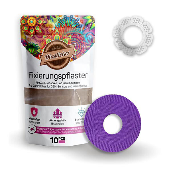 + 10 Pflaster (Lila)